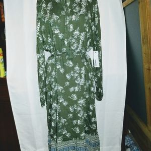 Women's dress long sleeve, long